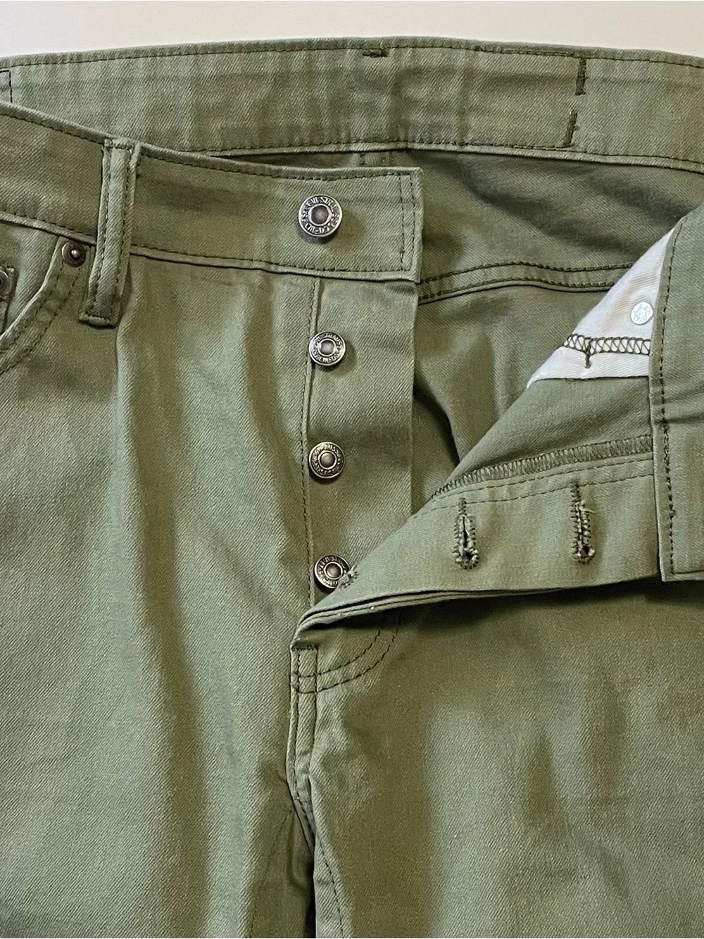 Levi's 511 Commuter Jeans Olive Green Slim 36x34